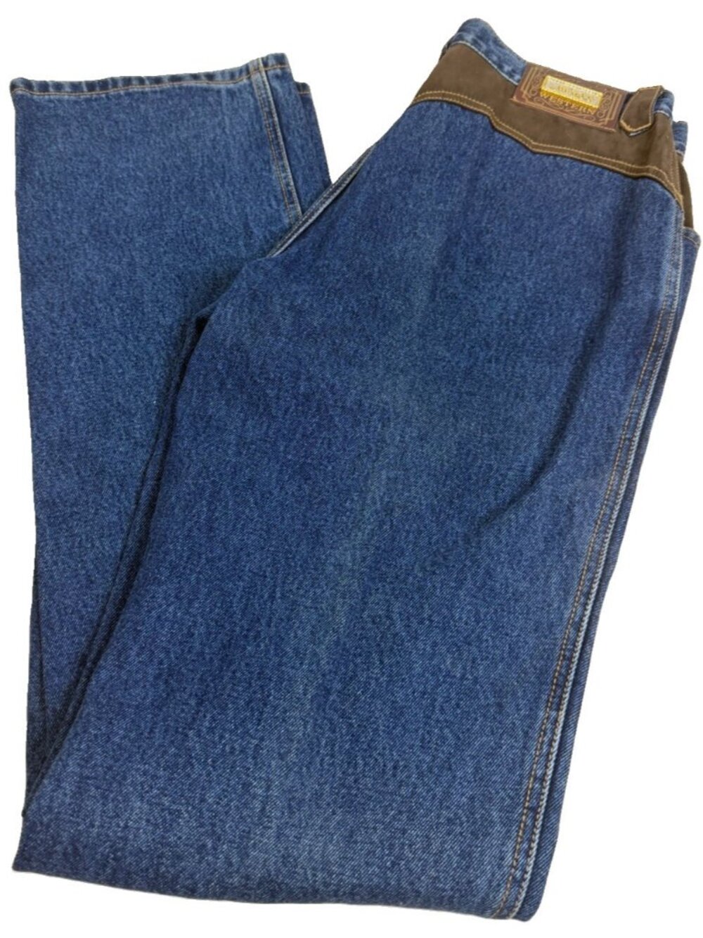 VTG LAWMAN Sz 11 (Actual 30x35) Tall Y2K Western High-Rise Slim-Fit Jeans EUC